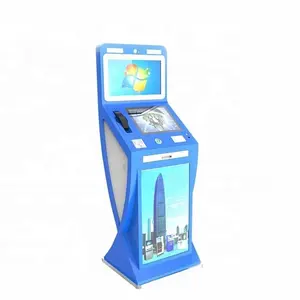 Yüksek kalite LCD ekran Self servis ödeme Kiosk bilet makinesi Kiosk bağımsız çift ekran Self servis ödeme terminali