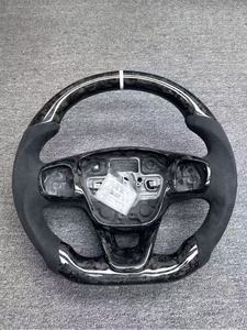 Volante de Fibra de Carbono Forjado Real Personalizado para Ford Focus Fiesta Mk7 ST Mk8 Mk4 Mk3 <span class=keywords><strong>Mk2</strong></span> con Pantalla LED RAM - Product Image 1
