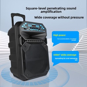 Altavoz Cuadrado de <span class=keywords><strong>12</strong></span> Pulgadas para Baile, Micrófono Inalámbrico para Exteriores, Alta Potencia 10-30W, Control Remoto, Batería Recargable, Móvil - Product Image 3