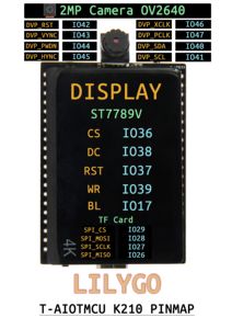 LILYGO T-AIOTMCU K210 AI ESP32 Development Board dengan Layar Sentuh Kapasitif 2-Inci LCD ST7789V Kamera OV2640 ESP32-KIT - Product Image 6