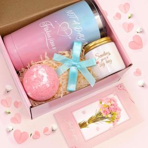 Personalized Birthday <b>Gifts</b> for Women Sister Mom Wife Girlfriend Soothing Lavender Candle Custom Spa Relaxation <b>Gift</b> Set for Her - Product Image 5