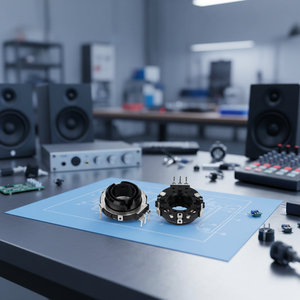 Codificador Incremental de Volumen de Audio, Codificador Rotatorio Hueco de 22 mm y 20 Pulsos para Control de Volumen en Navegación de Automóviles - Product Image 3