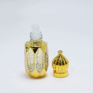 Luxury Golden Arabian Glass Empty Essential <b>Oil</b> <b>Roll</b> <b>on</b> Nail Polish Hot Stamping 6ml Capacity Custom Logo Eco-friendly 100pcs - Product Image 2