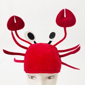 Accesorio De Disfraz De Cangrejo – Sombrero Divertido Y Pajarita Color Vino Para Halloween, Navidad Y Pascua, Ideal Para Adultos Y Niños