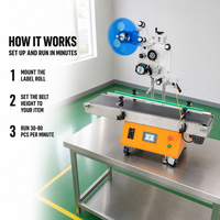 Machine d'étiquetage automatique de surface plane en acier inoxydable haute efficacité pour imprimeries et lignes de production de papier