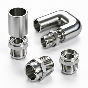 Conexiones de Manguera Giratorias JIC de Acero Mecanizado con Precisión 90 °   Conector de Codo con Rosca Macho para Tubos Hidráulicos, Ensamblaje Desmontable - Product Image 1