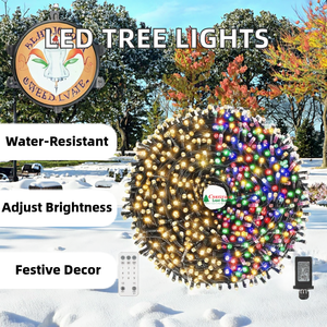 Holiday <b>LED</b> <b>Tree</b> <b>Light</b> Christmas <b>Light</b> String Warm White Waterproof IP65 10M/20M/30M Dimmable CRI 60 50000 Hours Lifespan 1-Year - Product Image 2