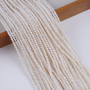 Promotion Zhuji 3.5-4mm AK Near Round Natural Freshwater <b>Pearls</b> <b>Loose</b> Potato Shaped Beads for DIY Material Accessories - Product Image 1