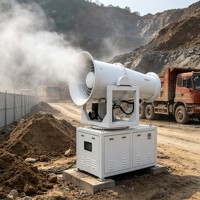 Canon à brouillard électrique automatique de 40 mètres pour la suppression de la poussière et la réduction des dépôts de poussière dans les mines et sur les chantiers de construction