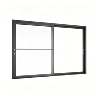 Portes patio modernes à double vitrage, à glissière horizontale, en aluminium, à usage commercial et résidentiel, écoénergétiques