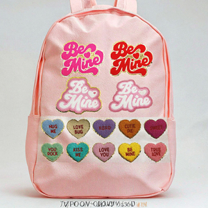 Parches Termoadhesivos para el Día de San Valentín, Nuevos, con Purpurina, de Tela Chenille, Logotipo, Letra de Amor XOXO, Parche Bordado de Flor 'Let Love Grow' Kiss - Product Image 3