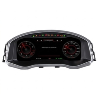 Panel de Instrumentos Digital LCD Dynamic-UI de 12.3 Pulgadas con Pantalla Táctil Negra y TPMS para VW Passat 16-18