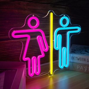 Restroom Letreros Neon LED dimmable USB powered ambient <b>light</b> store <b>window</b> decoration <b>light</b> street indicator <b>light</b> Customized 5V - Product Image 5