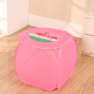 Panier de rangement pliable O238 pour vêtements sales et articles divers, imprimé animaux de compagnie, avec couvercles, motif dessin animé, vente en gros - Product Image 3