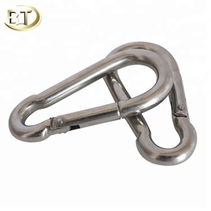 Mousqueton à ressort en acier inoxydable de 10 mm de qualité supérieure Baot, poli miroir, grand crochet à pression en alliage de zinc - Product Image 2