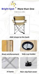 Personalizado barato al aire libre portátil reclinable plegable pequeño Metal Chaise Flexible Camp Sea Beach Chair - Product Image 2
