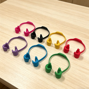 Thumb Shape Mobile Phone Stand Desktop Portable Plastic Multi Color For Home Office Study Use - Product Image 1
