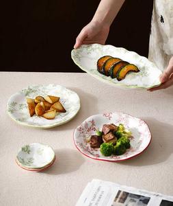 Factory Direct Sale Luxury Ceramic Tableware <b>Set</b> Ceramic Plates <b>Sets</b> Dinnerware French Embossed Design Ceramic Tableware - Product Image 2