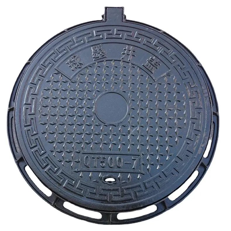 하이 퀄리티 En124 헤비 듀티 E600-F900 연성 철 커버 및 금속 주철 맨홀 커버