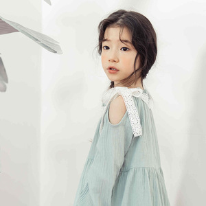 Nouveaux produits : Robes pour filles en coton prêtes à porter, à épaules dénudées, avec prix, pour bébés, en gros de Chine - Product Image 2