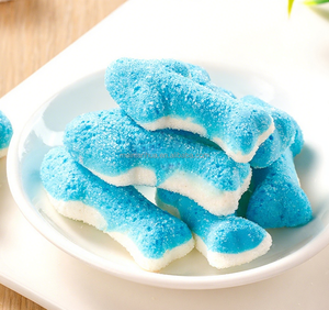 Caramelos de goma liofilizados de alta calidad, <span class=keywords><strong>sandía</strong></span> de tiburón, gusano naranja, plátano, dulce agrio con sabor afrutado, empaquetado en una bolsa - Product Image 5