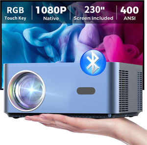 Ba tự động 1080P chiếu 400ANSI tự động lấy nét/Keystone/màn hình phù hợp với 4.5inch <span class=keywords><strong>LCD</strong></span> wifi6 cho rạp chiếu phim - Product Image 6