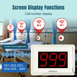 Sistema Inalámbrico de Llamada a Enfermeras para Hospitales, Reloj Localizador Impermeable IP67 con Comunicación Bidireccional para Clínicas, Residencias de Ancianos y Restaurantes - Product Image 3