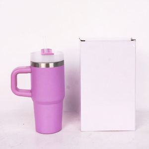 Stainless Steel <b>Kids</b> 14oz Portable Travel Tumbler with Straw Lid Handle Insulated Drinking Cup - Product Image 3