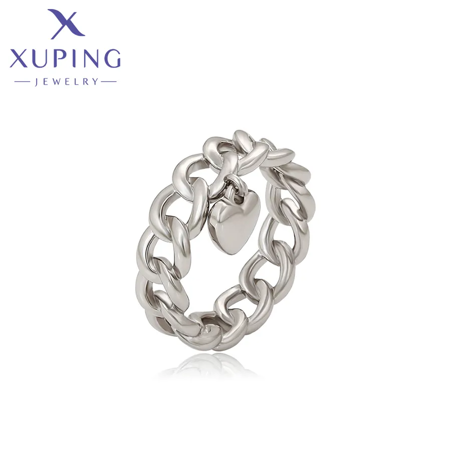 X000702475 xuping jewelry gift fashion simple elegant Environmental Copper platinum plated color Valentine's Day ring