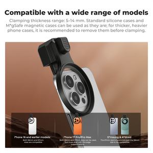 Soporte Universal para Teléfono K&F CONCEPT con Filtro ND100000 <span class=keywords><strong>de</strong></span> 58/67 mm, Filtro ND10000 con Paño <span class=keywords><strong>de</strong></span> Limpieza, Compatible con iPhone - Product Image 5