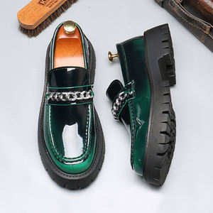 Chaussures habillées décontractées à enfiler pour hommes en cuir PU pour jeunes hommes - Product Image 5