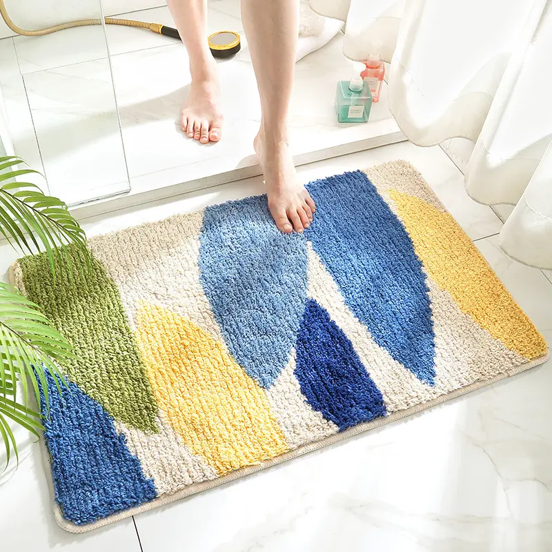 Customizable Tufted Rug Carpet Floor Mat Bedroom Kitchen Bathroom Absorbent Non slip door mat