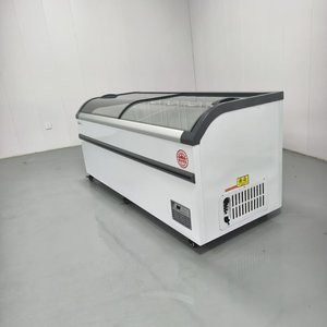 Congélateur coffre compact avec porte vitrée, affichage profond de la viande, utilisation en supermarché - Product Image 2