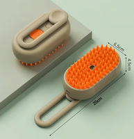 Brosse électrique portable 3 en 1 pour épilation des poils de chien et de chat à la vapeur pour les poils longs et courts.
