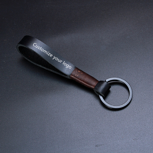 Biểu Tượng Tùy Chỉnh Retro Handmade Da Thật Da Bò Dây Keychain Da Móc Khóa Người Đàn Ông Phụ Nữ Key Chủ Key Bìa Tự Động Keyring Quà Tặng - Product Image 6