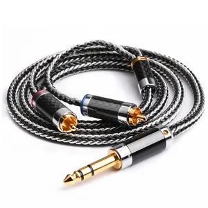 ATAUDIO Multi core Audio kabel HIFI Audio Car Kabel Rca Jack Stecker zu Stecker 6,5mm zu 2rca Aux Kabel