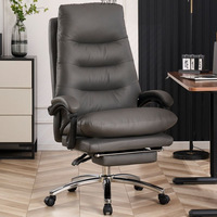 Fauteuil de détente, chaise de bureau, chaise de direction, chaise de jeu inclinable confortable pour la maison, chaise de patron de luxe léger