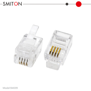 Prise modulaire Cat3 RJ9 <span class=keywords><strong>Cordon</strong></span> téléphonique Connecteur mâle Rj9 - Product Image 4