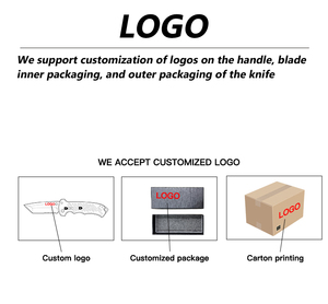 Dao gấp săn bắn bỏ túi ngoài trời chiến thuật sinh tồn EDC lưỡi thép cán nai bằng nhựa - Product Image 3