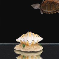 Shell décoration d'aquarium grotte faux escalade animal cachette aquarium paysage aquarium décoration d'aquarium résine