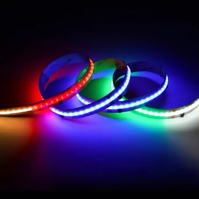 WS2805 SPI FCOB RGBCCT Non WATERPROOF IP30 LED Strip Addressable Pixels DC24V 840 LEDs FOB COB Lights 15MM PCB
