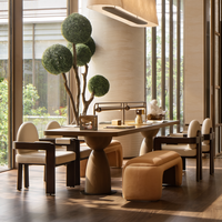 Mobilier hôtelier FF&E clé en main, ignifuge, de qualité commerciale, modulaire, moderne, ensemble de canapés pour hall d'hôtel, OEM ODM MDF