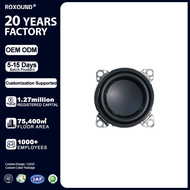 Premium 1.5 Inch Full Range Speaker 3 Ohm External Magnet High Fidelity Replacement Speaker for Car Audio OEM Sound System
