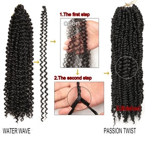 Capelli Passion Twist Ombre Biondi Ondulati Stile Bohémien, Estensioni Sintetiche per <span class=keywords><strong>Trecce</strong></span> all'Uncinetto - Product Image 5