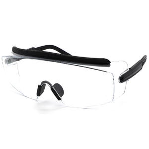 WEJUMP PC Lunettes de sécurité anti-buée anti-rayure avec branches réglables Lunettes de sécurité Au-dessus des lunettes - Product Image 4