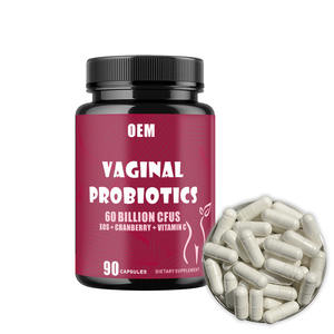 Cápsulas probióticas de calidad superior de etiqueta privada para adultos Mujeres Suplemento de equilibrio de pH Promueve la coenzima vaginal saludable Q10 - Product Image 1