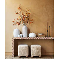 Fabricant en gros de repose-pieds modernes, petits, rectangulaires, poufs, tabourets ottoman pour le salon