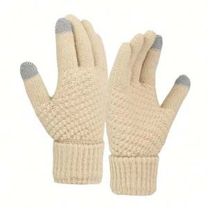 Gants magiques 2026 – Mitaines chaudes d'hiver en acrylique tricotées extensibles avec écran tactile et motif jacquard pour la vie quotidienne des femmes et des hommes - Product Image 2