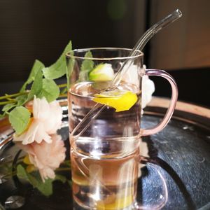 High Borosilicate Glass Mug with <b>Lid</b> & Spoon - Luxury <b>Gift</b> Set, Wholesale Available - Product Image 1
