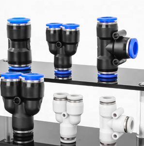 Produsen Fitting Pneumatik PE, Suku Cadang Pneumatik, Konektor, Union Tee Fitting, Selang Udara Plastik, Sambungan Selang Udara 3 Arah, 150p - Product Image 2